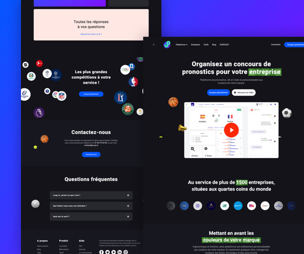 Web Design branding animation ccup.io