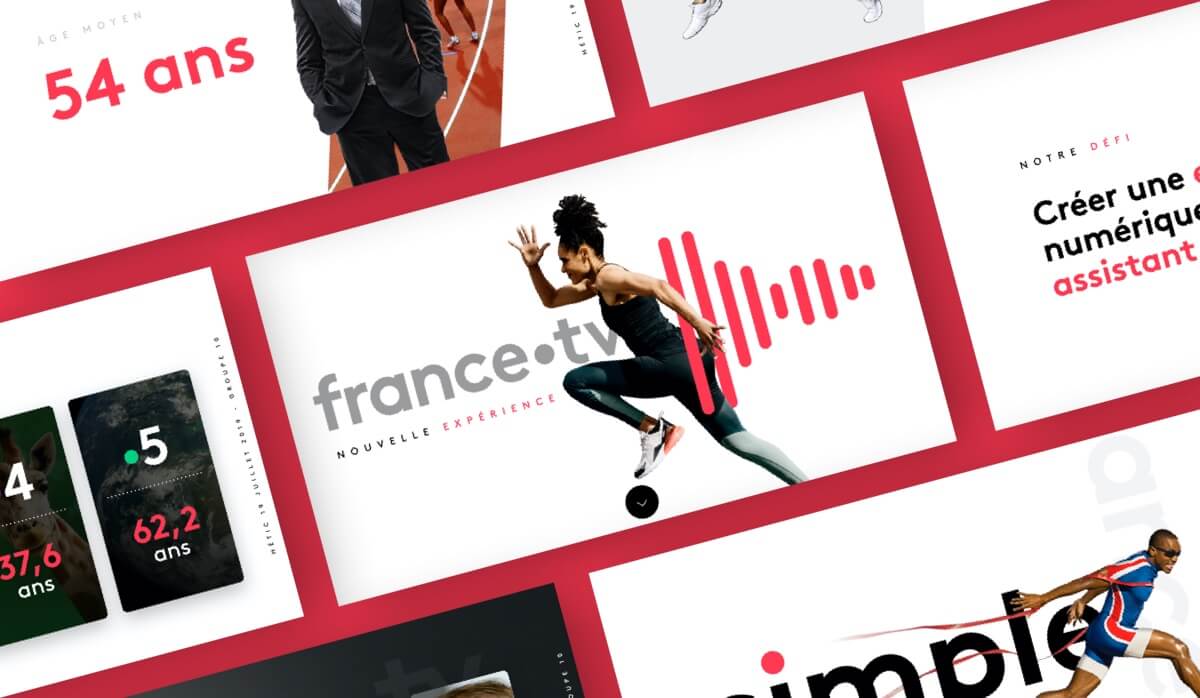 Photo d'écran web design de FranceTV