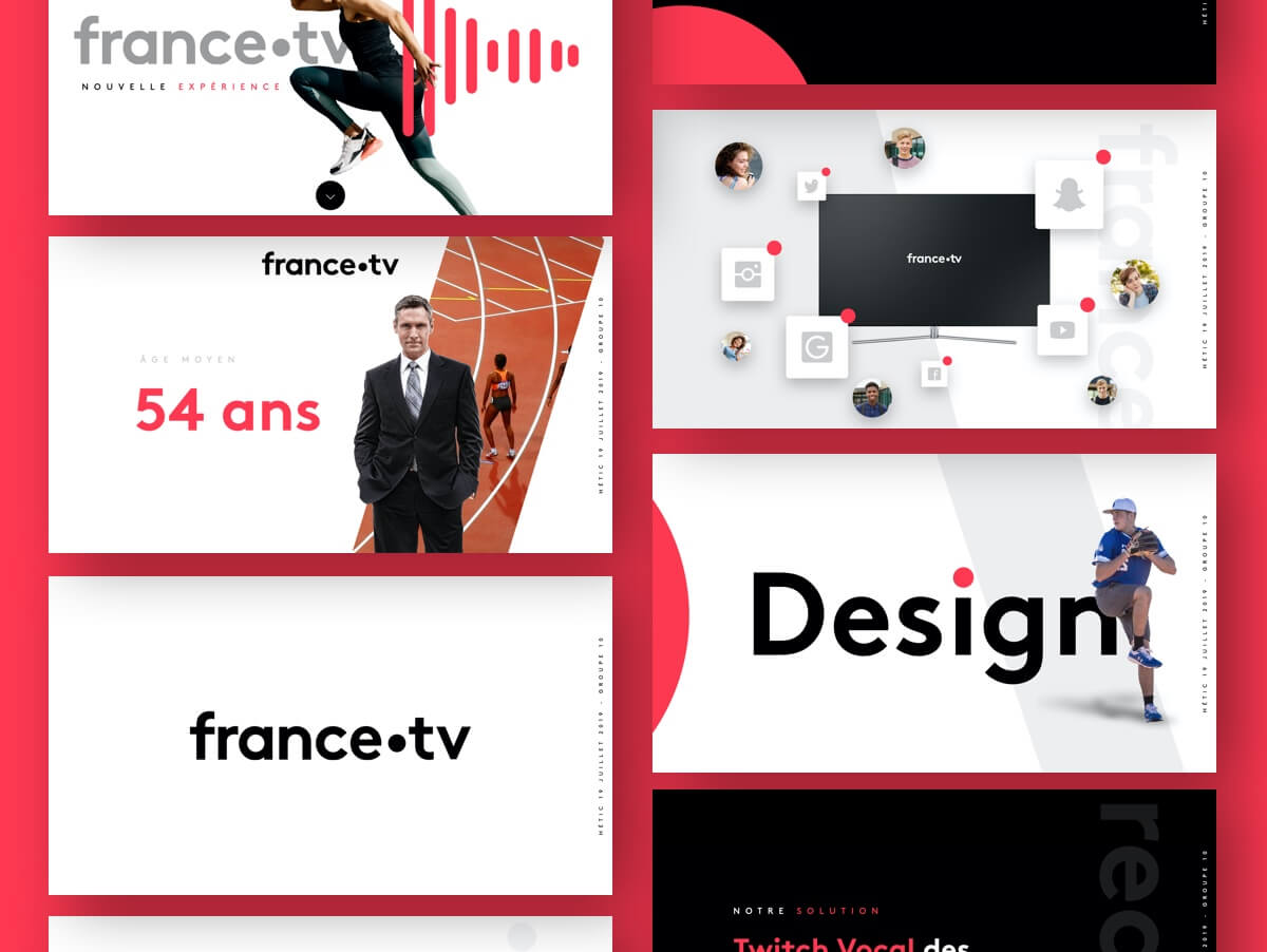 Photo d'écran web design de FranceTV