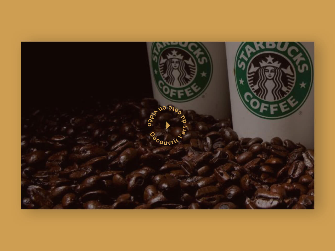 Photo d'écran web design de Starbucks